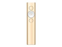 Logitech Spotlight - Fjernbetjening til præsentation - 3 knapper - guld 910-004862