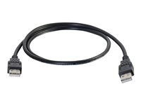C2G 3.3ft USB Cable - USB A to USB A Cable - USB 2.0 - Black - M/M - USB-kabel - USB (han) til USB (han) - USB 2.0 - 1 m - sort 28105