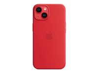 Apple - (PRODUCT) RED - bagsidecover til mobiltelefon - MagSafe-kompatibilitet - silicone - rød - for iPhone 14 MW5U3ZM/A