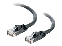C2G Cat5e Booted Unshielded (UTP) Network Patch Cable - Patchkabel - RJ-45 (han) til RJ-45 (han) - 1.5 m - UTP - CAT 5e - formet, knastfri, strenget - sort 83182