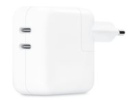Apple - Strømforsyningsadapter - 35 Watt - 2 output-stikforbindelser (USB-C) MW2K3ZM/A