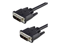 StarTech.com 2m DVID Single Link Cable M/M - DVI-kabel - enkeltlink - DVI-D (han) til DVI-D (han) - 2 m - formet, tommelskruer - sort DVIDSMM2M
