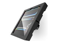 Compulocks iPad Pro M4 13" (2024) Apex Enclosure Tilting Wall Mount - Indelukke - eksponeret front/bagsidekamera og sensorer - for tablet - låsbar - metalramme - sort - skærmstørrelse: 13" - vægmonterbar 505B13PAPX4B