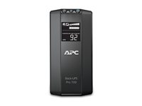 APC Back-UPS RS LCD 700 Master Control - UPS - AC 120 V - 420 Watt - 700 VA - USB - output-stikforbindelser: 6 - sort - for P/N: AR106SH4, AR106SH6, AR109SH4, AR109SH6, AR112SH4, AR112SH6, SCL500RM1UNC BR700G
