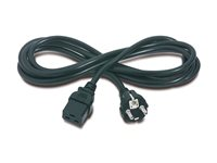 APC - Strømkabel - IEC 60320 C19 til power CEE 7/7 (han) - AC 230 V - 2.5 m - sort - for P/N: SMT2200I-AR, SMT2200R2I-AR, SMT3000I-AR, SMT3000R2I-AR, SRT1500XLI, SRT2200XLI-KR AP9875