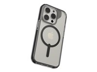 Zagg Santa Cruz Snap - Bagsidecover til mobiltelefon - MagSafe-kompatibilitet - sort, gennemsigtig - for Apple iPhone 15 Pro 702312638