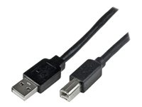 StarTech.com 20m / 65 ft Active USB 2.0 A to B Cable - Long 20 m USB Cable - 20m USB Printer Cable - 1x USB A (M), 1x USB B (M) - Black (USB2HAB65AC) - USB-kabel - USB Type B (han) til USB (han) - USB 2.0 - 20 m - sort - for P/N: ICUSB232D USB2HAB65AC