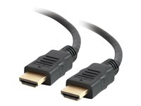 C2G 8ft 4K HDMI Cable with Ethernet - High Speed HDMI Cable -M/M - HDMI-kabel med Ethernet - HDMI han til HDMI han - 2.44 m - afskærmet - sort 50610