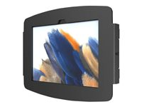Compulocks Galaxy Tab A7 Lite 8.7" Space Enclosure Glass Mount - Monteringssæt (vægmontering, indelukke) - for tablet - låsbar - glas, højglansaluminium - sort - skærmstørrelse: 8.7" - monteringsgrænseflade: 100 x 100 mm - for Samsung Galaxy Tab A7 Lite 201MGL870GA7SB