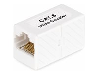StarTech.com RJ45 Coupler 5-Pack, Inline Cat6 Coupler, Female to Female (F/F) T568 Connector, Unshielded Ethernet Cable Extension - 5 Pack (IN-CAT6-COUPLER-U5) - Netværkskobling - RJ-45 (hun) til RJ-45 (hun) - ikke afskærmet - CAT 5/5e/6 - passiv - hvid (pakke med 5) IN-CAT6-COUPLER-U5