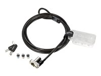 Kensington Universal 3-in-1 Keyed Laptop Lock - Standard Keyed - Sikkerhedskabelslås - 1.8 m K62318WW