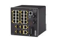 Cisco Industrial Ethernet 2000 Series - Switch - Administreret - 16 x 10/100 + 2 x kombination Fast Ethernet SFP + 2 x Fast Ethernet SFP - DIN monterbar på skinne IE-2000-16TC-B