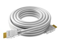 VISION Techconnect - HDMI-kabel med Ethernet - HDMI han til HDMI han - 10 m - hvid - 4K30 Hz support TC 10MHDMI8K
