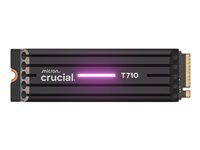 Crucial T710 - SSD - krypteret - 4 TB - intern - M.2 2280 - PCI Express 5.0 (NVMe) - TCG Opal Encryption 2.01 - integreret kølelegeme CT4000T710SSD5
