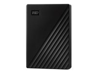 WD My Passport WDBPKJ0050BBK - Harddisk - krypteret - 5 TB - ekstern (bærbar) - USB 3.2 Gen 1 - 256-bit AES - sort WDBPKJ0050BBK-WESN