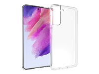 Insmat Crystal - Bagsidecover til mobiltelefon - termoplastisk polyuretan (TPU) - klar - for Samsung Galaxy S21 FE 5G 650-1939