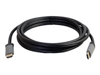 C2G 1m (3ft) HDMI Cable with Ethernet - High Speed CL2 In-Wall Rated - M/M - HDMI-kabel med Ethernet - HDMI han til HDMI han - 1 m - afskærmet - sort 42520