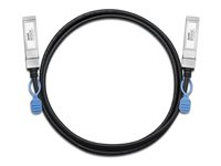 Zyxel DAC10G - 10GBase-kabel til direkte påsætning - SFP+ til SFP+ - 1 m DAC10G-1M-ZZ0103F