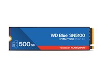 WD Blue SN5100 - SSD - 500 GB - intern - M.2 2280 - PCIe 4.0 (NVMe) WDS500G5B0E-00CPE0