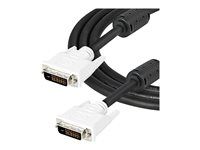 StarTech.com 2m DVI-D Dual Link Cable - Male to Male DVI-D Digital Video Monitor Cable - 25 pin DVI-D Cable M/M Black 2 Meter - 2560x1600 (DVIDDMM2M) - DVI-kabel - dobbeltlink - DVI-D (han) til DVI-D (han) - 2 m - sort DVIDDMM2M