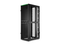 APC NetShelter SX Gen 2 - Rack kabinet - 2258H x 750W x 1070D mm, med sider - gulvstående - sort - 48U - 19" - TAA-kompatibel - for P/N: SMT1000RM1U, SMT750RM1U, SRTL10KRM4UT, SRTL5KRM2UI-HW, SRTL5KRM2UT-HW, SRTL8KRM4UT AR3157B2