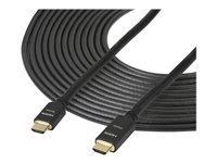 StarTech.com 65 ft (20m) High Speed HDMI Cable - Male to Male - Active - 28AWG - CL2 Rated In-wall Installation - Ultra HD 4K x 2K - Active HDMI Cable (HDMM20MA) - HDMI-kabel - HDMI han til HDMI han - 20 m - dobbelt afskærmet - sort HDMM20MA