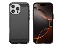 Insmat C&S Style - Bagsidecover til mobiltelefon - karbonfiber - for Apple iPhone 16 Pro 650-1281