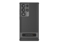 Gear4 Everest Kickstand - Bagsidecover til mobiltelefon - D3O Bio, Tritan Renew - sort - for Samsung Galaxy S23 Ultra 702011002