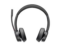 HP Poly Voyager 4320 - Voyager 4300 UC series - headset - på øret - Bluetooth - trådløs, kablet - USB-C - sort - Zoom Certified 77Z31AA