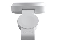 ZENS 2-in-1 - Trådløs opladningspude - 2-i-1 MagSafe + Watch - 20 Watt - på kabel: USB-C - hvid - for Apple AirPods with MagSafe Charging Case; AirPods Pro; iPhone 12, 13, 14 ZEDC24W/00