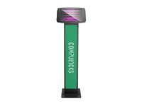 Compulocks iPad Pro 12.9" (3-6th Gen) Space Enclosure Brandable Floor Stand - Stativ (gulvstander, indelukke, tilpasningssæt, 2 nøgler) - for tablet - låsbar - højglansaluminium - sort - skærmstørrelse: 12.9" - gulvstående - for Apple 12.9-inch iPad Pro (3. generation, 4. generation, 5. generation, 6. generation) 140B299PSENB