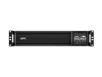 APC Smart-UPS SRT 1500VA RM - UPS (stativ-monterbar / ekstern) - AC 220/230/240 V - 1.5 kW - 1500 VA - RS-232, USB - output-stikforbindelser: 6 - PFC - 2U - sort SRT1500RMXLI