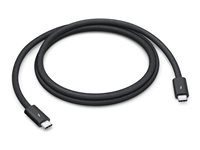 Apple Thunderbolt 5 Pro - Thunderbolt kabel - 24 pin USB-C (han) til 24 pin USB-C (han) - USB4 / Thunderbolt 3 / Thunderbolt 4 / Thunderbolt 5 / DisplayPort 2.1 - 1 m - passivt, seriekædesupport - sort MC9C4ZM/A