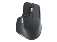 Logitech Master Series MX Master 3S for Business - Mus - ergonomisk - højrehåndet - optisk - 7 knapper - trådløs - Bluetooth - Logitech Logi Bolt USB-modtager - grafit 910-006582