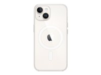 Apple - Bagsidecover til mobiltelefon - MagSafe-kompatibilitet - polykarbonat - klar - for iPhone 14 MW5Q3ZM/A
