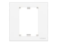 VISION TechConnect 3 1-Gang UK Surround - Faceplate - hvid - 1-gang TC3 SURR1G