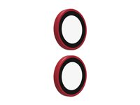 ZAGG InvisibleShield Premium GL - Objektiv beskyttelse for mobiltelefon - rød - for Apple iPhone 16, 16 Plus, 17 200119642