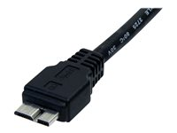 StarTech.com 0.5m (1.5ft) Black SuperSpeed USB 3.0 Cable A to Micro B - USB 3.0 Micro B Cable - 1x USB 3 A (M), 1x USB 3 Micro B (M) 50cm (USB3AUB50CMB) - USB-kabel - Micro-USB Type B (han) til USB Type A (han) - USB 3.0 - 50 cm - formet - sort - for P/N: DKT30CVAGPD, S251BMU313, S251BMU3FP, S251BPU313, S252BU313R, SLSODDU33B, SMS1BMU313 USB3AUB50CMB