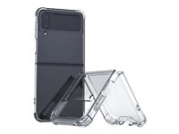 Insmat - Bagsidecover til mobiltelefon - polykarbonat - klar - for Samsung Galaxy Z Flip4 650-1101