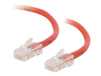 C2G Cat5e Non-Booted Unshielded (UTP) Network Crossover Patch Cable - Krydskabel - RJ-45 (han) til RJ-45 (han) - 3 m - UTP - CAT 5e - strenget, uniboot - rød 83335