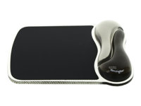 Kensington Duo Gel Mouse Wristrest Wave - Musemåtte med håndledsstøtte - totonet grafit 62399