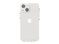 Gear4 Crystal Palace - Bagsidecover til mobiltelefon - polykarbonat, D3O, termoplastisk polyuretan (TPU), RepelFlex-belægning - klar - for Apple iPhone 13 mini 702008194