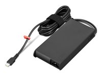 Lenovo ThinkPad Mobile Workstation Slim - USB-C strømadapter - GaN - AC 100-240 V - 180 Watt - Europa - sort 4X21U28835