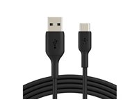 Belkin BoostCharge - USB-kabel - 24 pin USB-C (han) til USB (han) - 3 m - sort CAB001BT3MBK