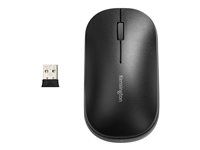 Kensington SureTrack Dual Wireless Mouse - Mus - optisk - 4 knapper - trådløs - 2.4 GHz, Bluetooth 5.0 LE, Bluetooth 3.0 - trådløs modtager (USB) - sort K75298WW
