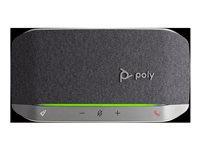 Poly Sync 20+ - Smart højttalertelefon - Bluetooth - kablet, trådløs - USB-C - sølv, sort 772D1AA