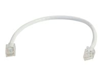 C2G Cat5e Non-Booted Unshielded (UTP) Network Patch Cable - Patchkabel - RJ-45 (han) til RJ-45 (han) - 2 m - UTP - CAT 5e - strenget, uniboot - hvid 83123