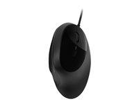 Kensington Pro Fit Ergo - Mus - ergonomisk - 5 knapper - kablet - USB - sort - detailsalg K75403EU
