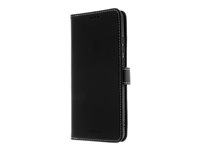 Insmat Exclusive - Flipomslag til mobiltelefon - ægte læder, pap+papir, termoplastisk polyuretan (TPU), bomuldssyninger - for OnePlus 12 650-3224