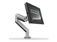 Compulocks iPad Pro M4 11" (2024), Apex Enclosure Reach Articulating Arm - Monteringssæt (indelukke, drejelig arm) - for tablet - låsbar - højglansaluminium - sort, sølv - skærmstørrelse: 11" - skrivebordsmonterbar - for Apple 11-inch iPad Pro (M4) 660REACH11PAPX4B